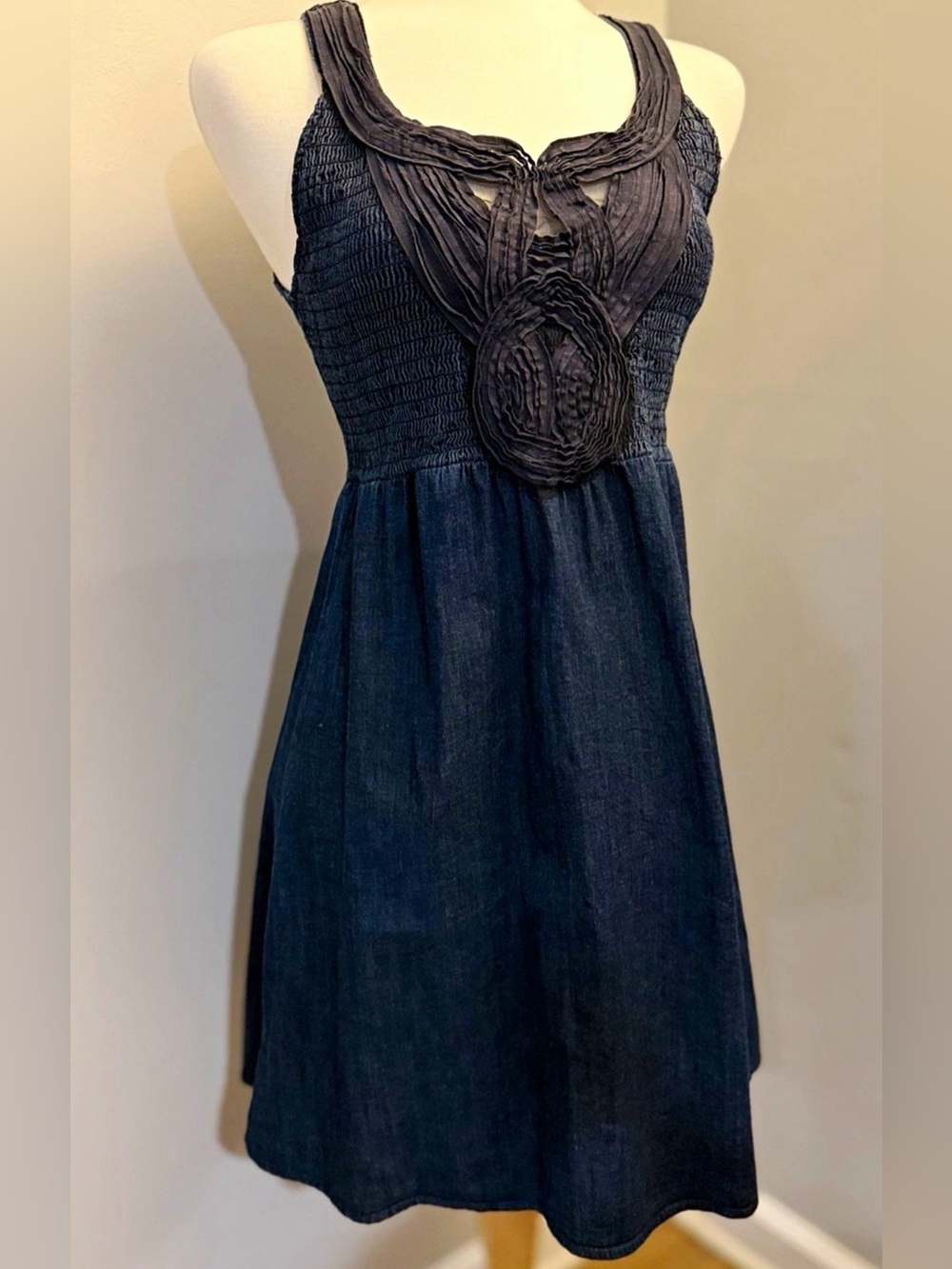 Calvin Klein Jeans Chambray
Smocked Dress Y2K